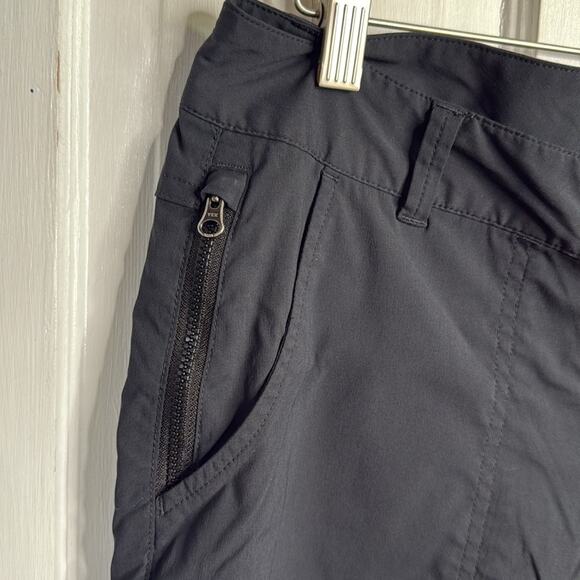 REI Sahara Roll-Up Pants in Black W1668 Sz 8 - Picture 3 of 9